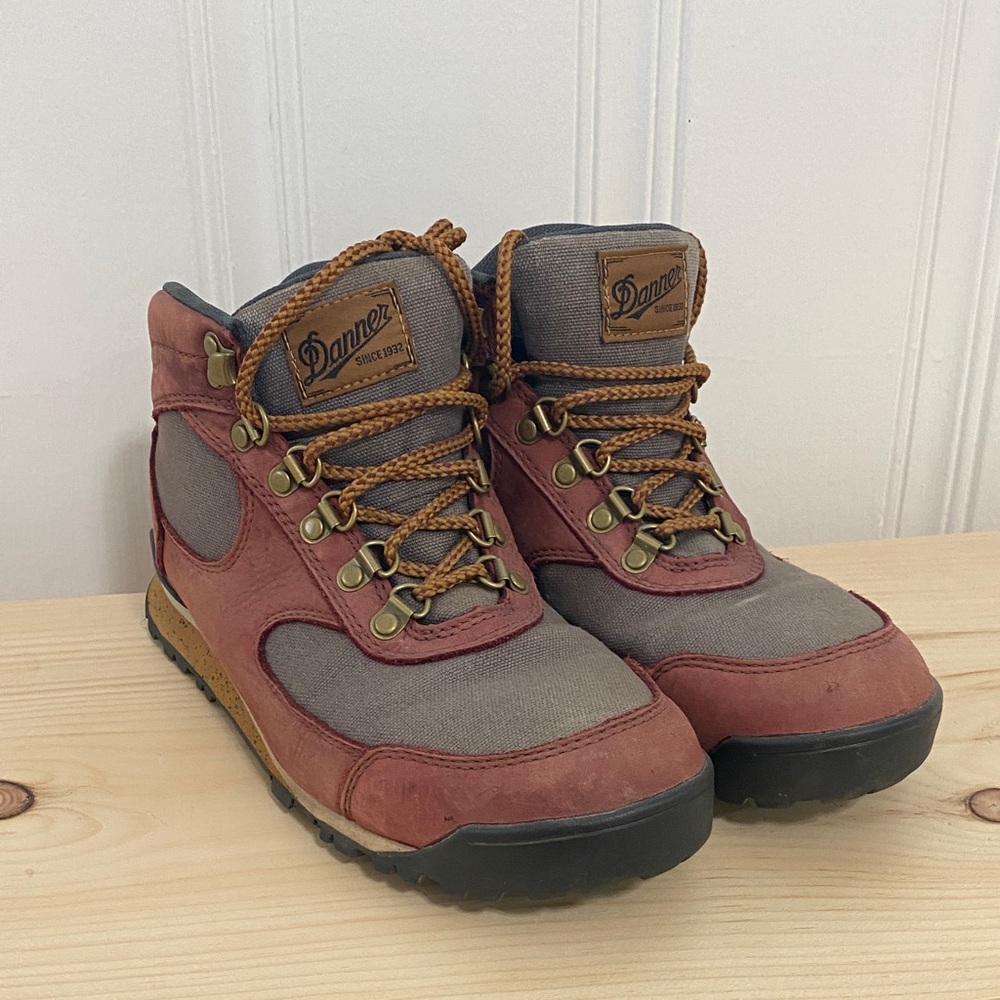 Danner Women’s Red and Tan Hiking Boots